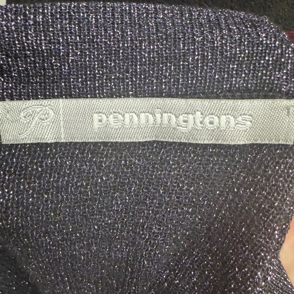 💎 Pennington's Metallic Sleeveless Blouse Purple - Picture 3 of 9